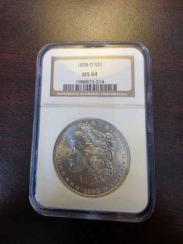 1898-O Morgan Silver Dollar NGC MS 64 Brilliant Uncirculated