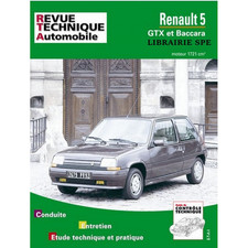 ▄▀▄ REVUE TECHNIQUE RENAULT SUPER 5 GTX et BACCARA (1984 à 1996) - RTA 518 ▄▀▄