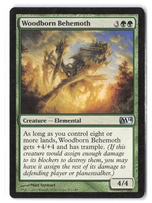 Woodborn Behemoth 203 HP Normal Magic 2014 M14 MTG