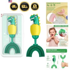 U-Shaped Toothbrush for Kids Ages 2-7  Soft Food-Grade Silicone for Sensitive...