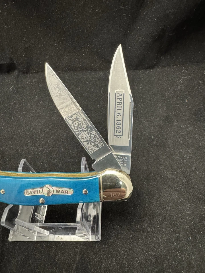 Navaja de Bolsillo Árbol Boker Batallas de Shilo Guerra Civil De Colección Foto 2 de 4