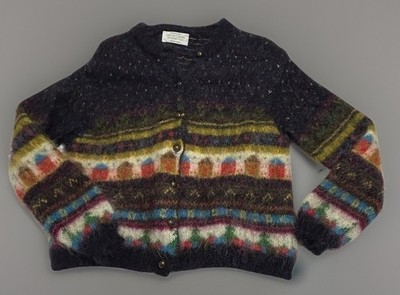 Vtg Button Mohair United Colors of Benetton Made In Italy Women s Sweater Sz XS