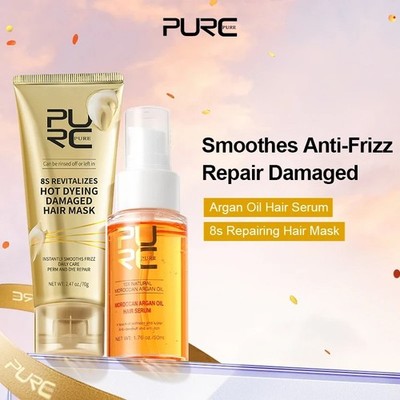 PURC Morocco Argan Oil & 8 Seconds Repairing Hair Mask Smoothing Glättung