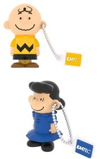 🥥 Emtec Peanuts 2.0 USB Flash Drive Lucy & Charlie Brown🆕️LOT OF 2‼️AS IS👇
