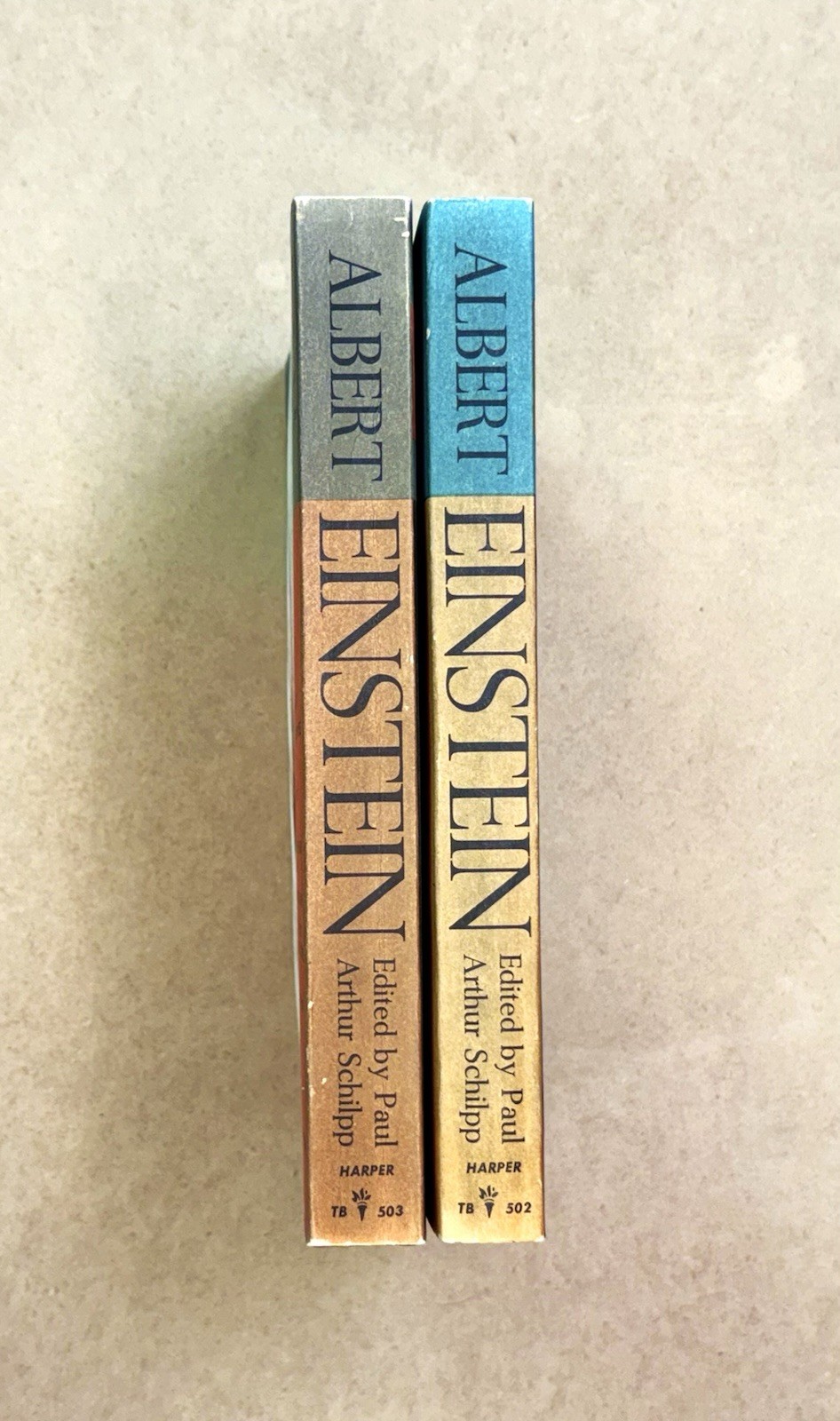 Vintage 1959 2-Vol Set! Albert Einstein: Philosopher-Scientist Harper PBVG