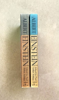 Vintage 1959 2-Vol Set! Albert Einstein: Philosopher-Scientist Harper PBVG