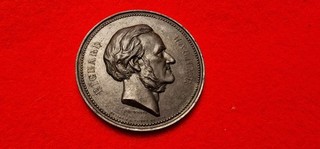 alte Richard Wagner Medaille Bronze Relief Bild Bildnis Plakette