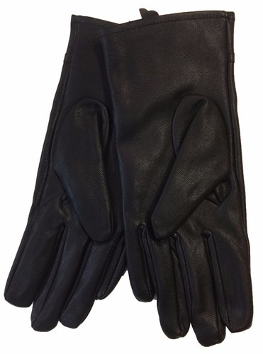Lady Women Thermal Insulation Faux Leather Waterproof Fashion Dress Gloves - Picture 3 of 3