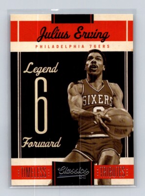 2010-11 Panini Classics Legends Timeless Tributes Silver /250 Julius Erving HOF
