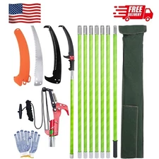Pole Saws for Tree Trimming, 7.3-27 Ft Manual Pole Saw Extendable Tree Trimmer