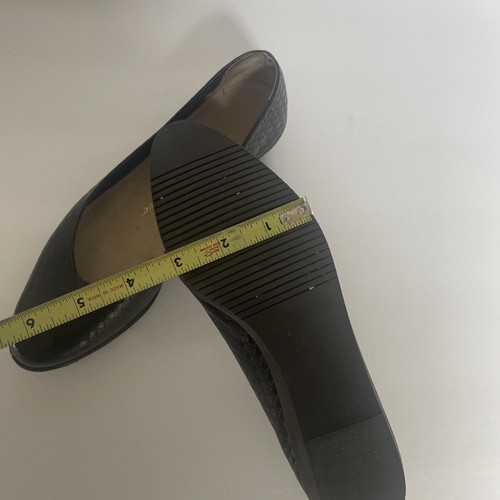 SALVATORE FERRAGAMO BOUTIQUE Cesta Tejido Cuero Planos Sin Cordones Talla 35 AA**LEER - Imagen 10 de 21