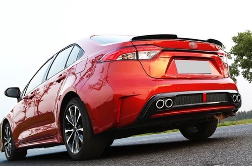 For Toyota Corolla 2019-2022 Bright Black Rear Bumper Diffuser Lip Spoiler Refit - Zdjęcie 5 z 10