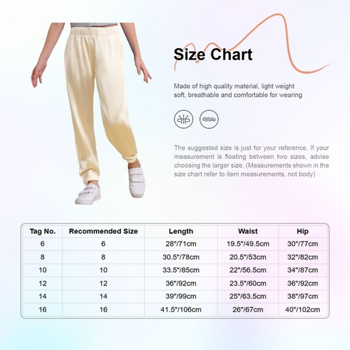 Pantalones de cintura elástica inferior para niños Pantalones para el hogar Ropa de uso diario Sedosa - Imagen 37 de 80