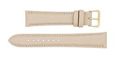 18mm Almond Soft Genuine Leather Watch Band - USA
