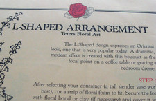 Lot of 2 VTG Teter's Floral Products Handouts POP201/202 Various Floral Shapes
