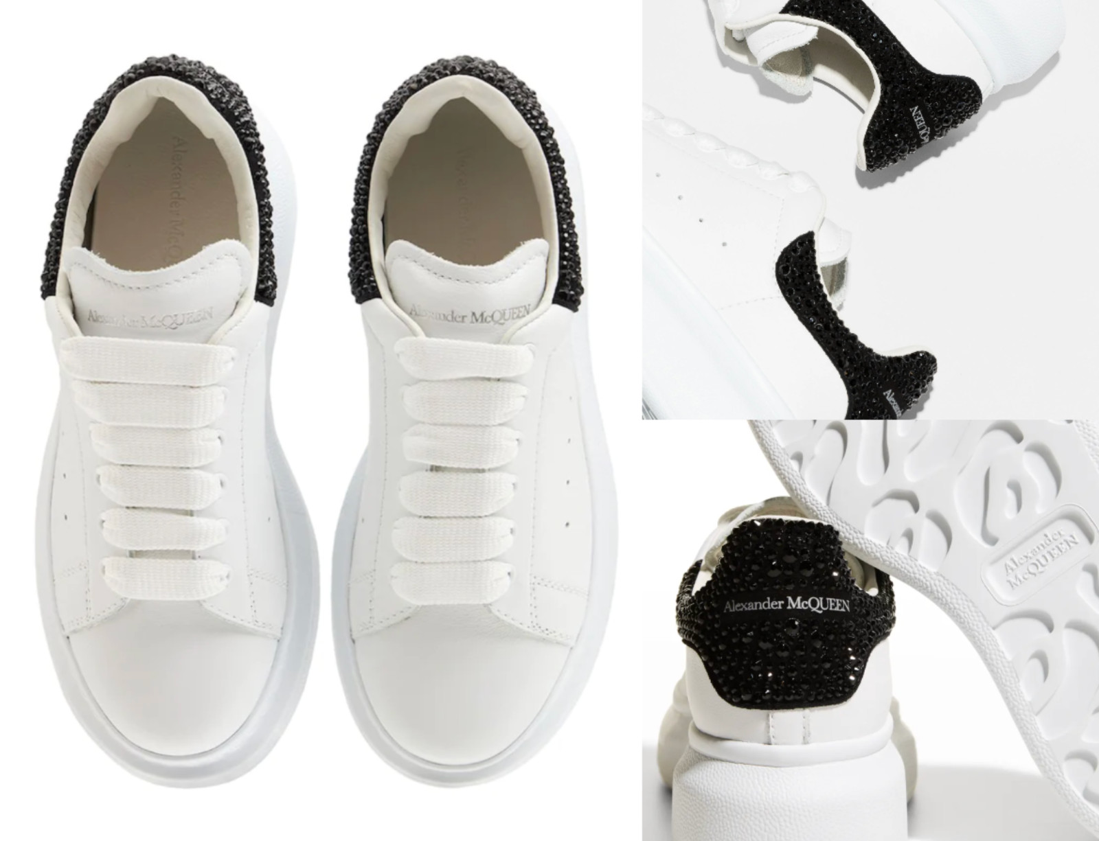 Alexander McQueen kids crystal embellished oversized sneakers shoes 27 image 4