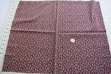 2865 1/2 yd Vintage 1970's Eli Walker blend calico, brown, tiny pink flowers