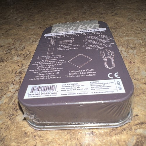 Kikkerland Emergency Tech Kit - 4 Piece Set in Metal Tin BRAND NEW - 第 6/10 張圖片