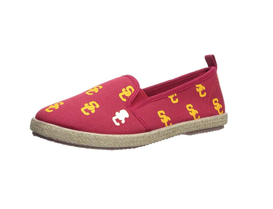 Женская парусиновая обувь без шнуровки FOCO NCAA Womens USC Trojans Espadrille