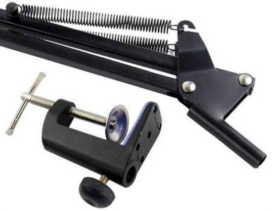 Supporto Microfono Da Tavolo Regolabile Con Clip - Per Streaming, Karaoke E Registrazioni - Foto 2