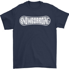 Snowboard Snowboard Wintersport Herren T-Shirt 100% Baumwolle