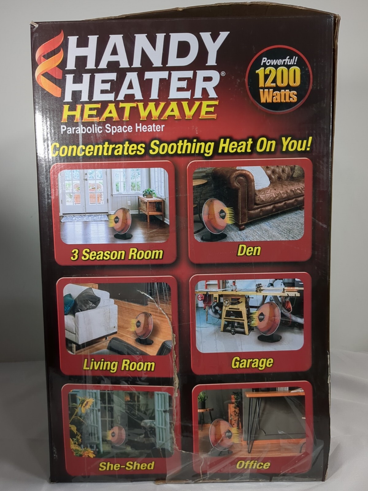 Handy Heater HEATWAVE 350W Heatwave Electric Ceramic Parabolic Space