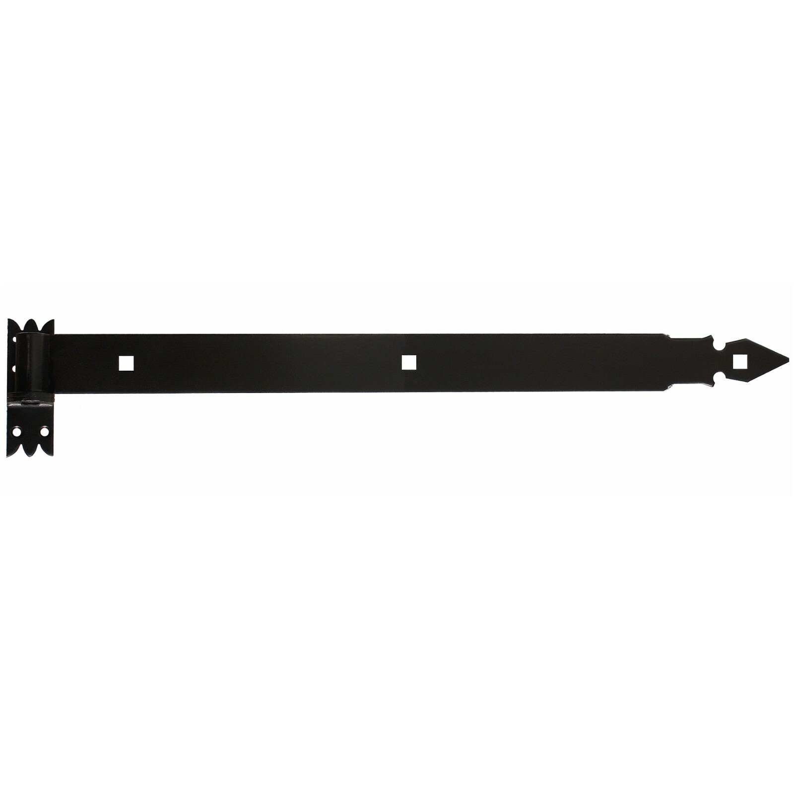 Shutter Hinge 600 X 45 X4 MM With 14 Clamp Black Shop Door Gate