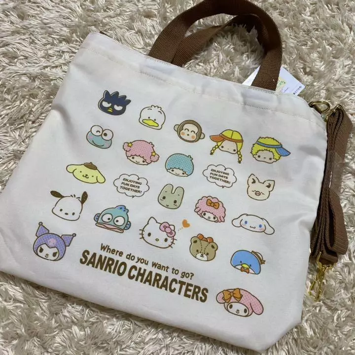 Sanrio Lucky Bag 2022 2way Tote Bag point Hello  kitty,Kuromi,Cinnamoroll,etc NEW