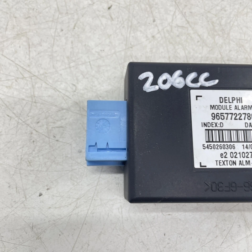CENTRALINA ALLARME PEUGEOT 206 CC 9657722780 MODULO 00-07 - Immagine 3 di 4
