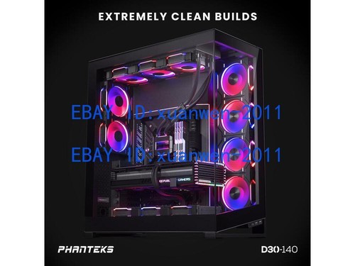 Phanteks D30-140 D30 140 DRGB PWM FAN 140CM Black Reversed ARGB/DRGB - Picture 8 of 8