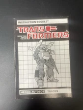 Vintage Transformers G1 TRACKS AUTOBOT Instruction Booklet Original 1985
