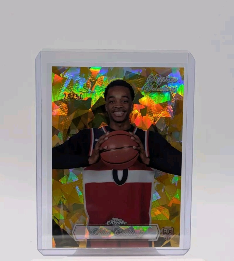 2023-24 TOPPS CHROME SAPPHIRE BILAL COULIBALY SAPPHIRE SELECTIONS GOLD # /50