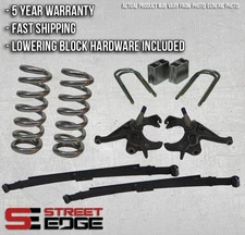 Street Edge Lowering Kit 82-04 Chevy S-10/S-15 Ext Cab 2WD 4cyl 5/6 Drop