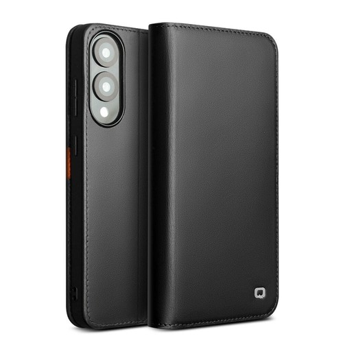 Premium Cowhide Leather Flip Case for Samsung Galaxy S25 Edge Card Slot Cover - 第 21/30 張圖片