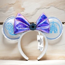 Shanghai Disney Parks Tron Lightcycle Power Run Castle Minnie Ears Bow Headband