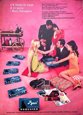 1967 Advertising Baci Perugina C'è Festa in Casa