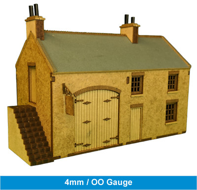 Hufschmied Schmiede Laser Cut Kratzhilfe Anlagenbausatz Spur 00 4mm Modelleisenbahn