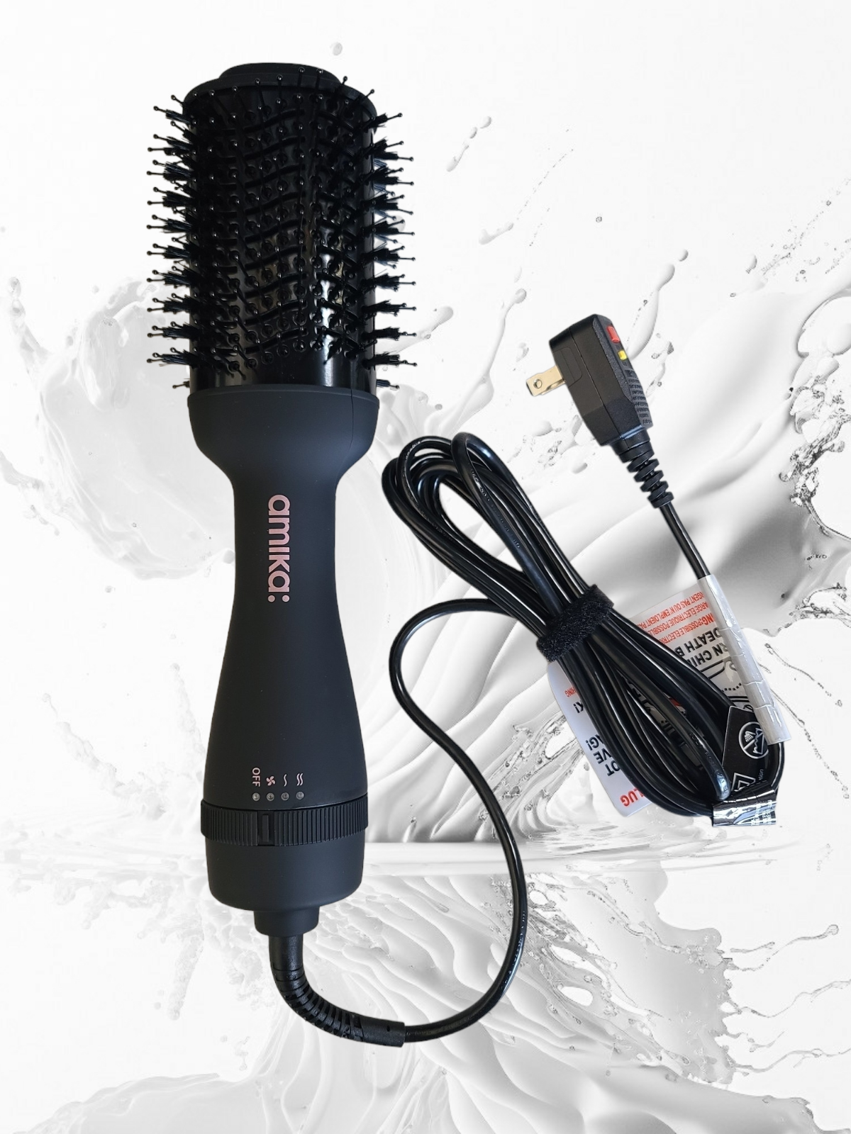 Amika Hair Blow Dryer Brush Round Brush & Dryer 2 in 1 New 840117801325