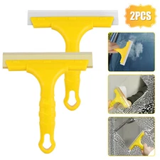 2PCS Silicone Home Office Car Water Wiper Squeegee Blade Wash Window Glass Clean