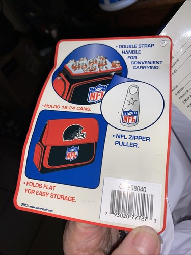 NFL Foldable Tailgate Cooler 12 x 11 x 8 Holds up to 24 Cans-Baltimore Colts - Picture 8 of 11