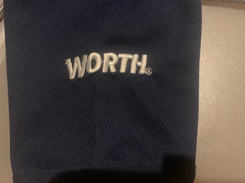 NWT Worth Long Sleeve Size Large Fleece Lined Baseball Softball Blue/Gray Shirt - Picture 7 of 9