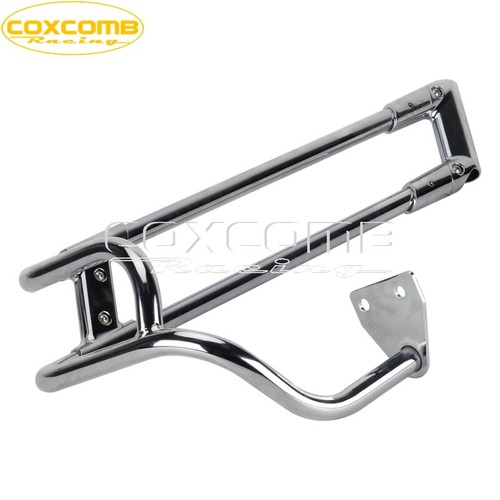 Chrome Side Saddlebags Guard Rails Set For Harley Touring Street Glide Road King - Picture 7 of 9