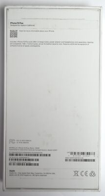 OPEN BOX Apple iPhone 15 Plus 5G 128GB Black MTXR3LL/A AT&T NO SIM