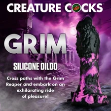 Creature Cocks Grim Reaper Unique Texture Silicone Dildo Dong by XR Brands