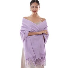 Winter Scarfs for Women Pashmina Shawls Wraps for Evening Dresses Lavender