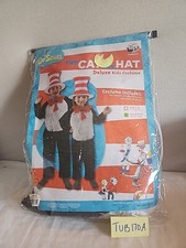 DR SEUSS THE CAT in the HAT Costume Child Size MEDIUM 8 - 10 Plush Style