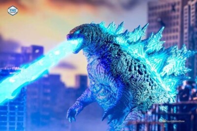 Custom BLUE LED Light Up Atomic Breath For GODZILLA NECA S.H.