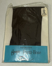 Seamless All Nylon Opaque Panti-Hose Felice 925 Jet Brown Tall 5'8-6.0' RN 11403