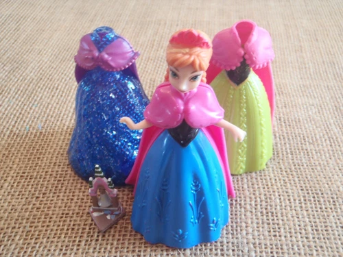 Polly Pocket Disney Princess MagiClip  Anna Frozen Set Lot W30