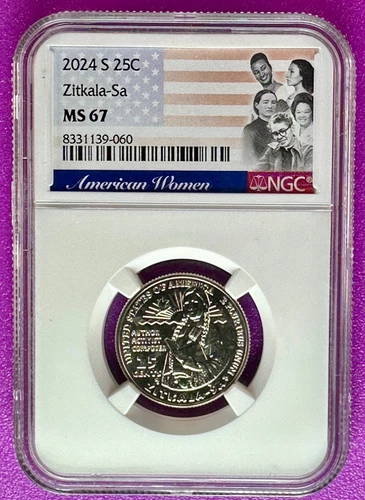 2024 S 25c Zitkala-Sa American Women Quarter NGC MS67
